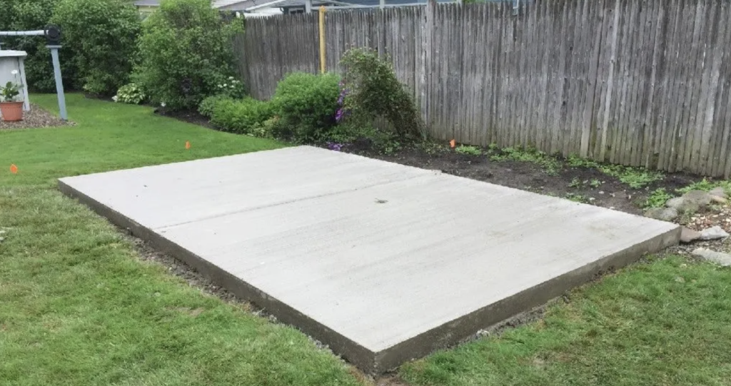 Shed pads - concrete
