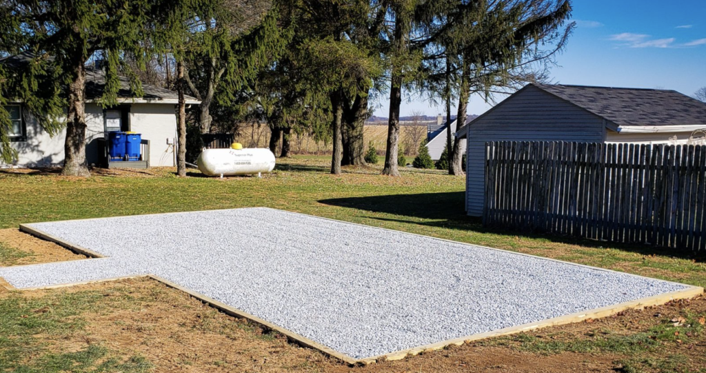 Shed pads - stone